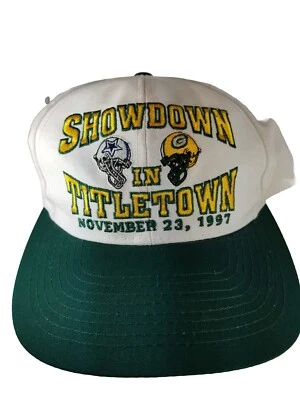Sombrero de los Green Bay Packers Showdown en Titletown 1997 Green Bay vs Dallas Logo 7 NFL! Foto 1 de 4