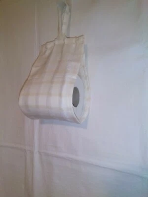 BC DESIGNS Fabric Toilet Roll Holder Storage Organiser For 1, 2, 3 Rolls (Yellow Cream 405)