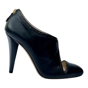 New OSCAR DE LA RENTA Black Leather Bootie 36 - 6 - Picture 1 of 5