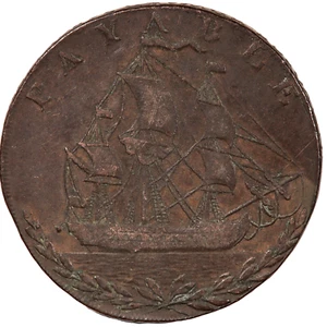 1794 HAMPSHIRE PORTSEA GEORGE EDWARD SARGEANTS HALFPENNY CONDER TOKEN (#4987) - Bild 1 von 2
