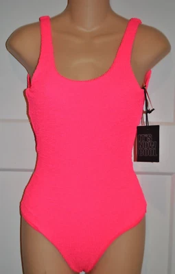Free People x IT'S NOW COOL Backless One Piece Pop Pink Crimpado talla XS NUEVO CON ETIQUETAS $110 Foto 1 de 4