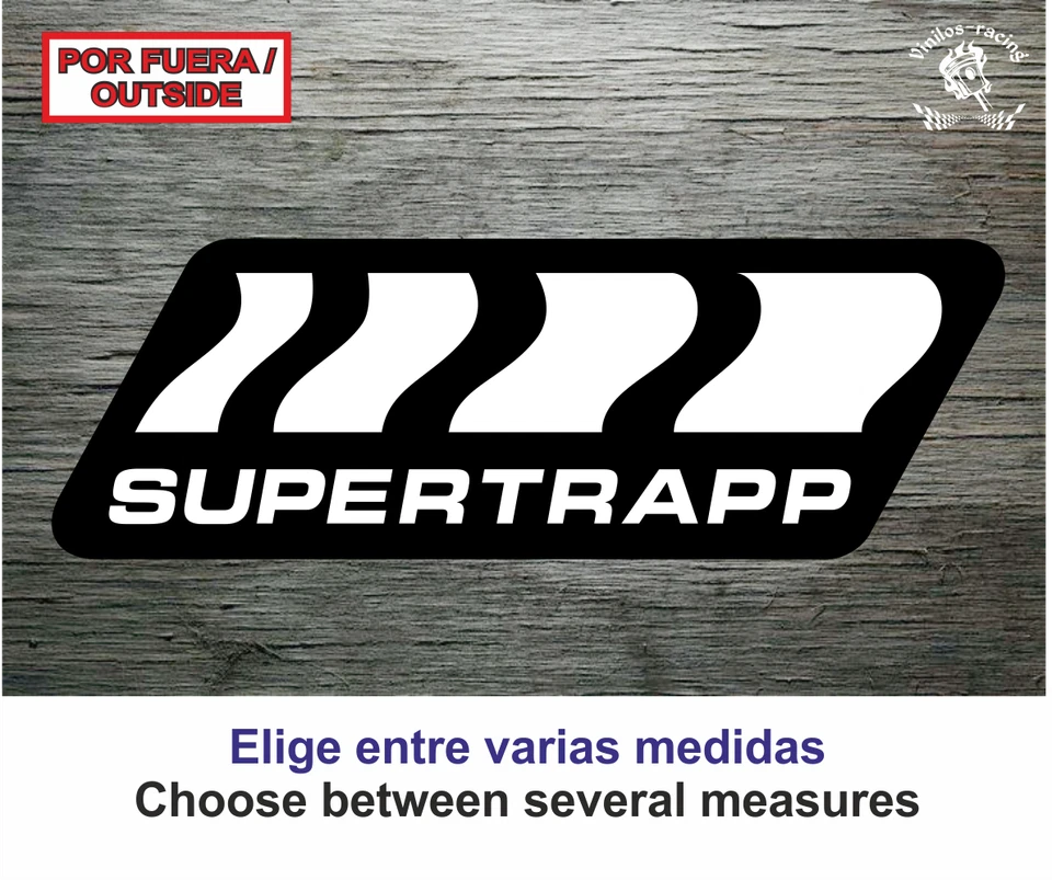 Sticker Vinilo Decal Vinyl Aufkleber Supertrapp Super Trapp Performance Exhuast