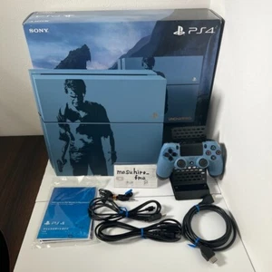 Sony PlayStation 4 PS4 500GB Uncharted Blue Console Limited Edition Japan BOX - Picture 1 of 12
