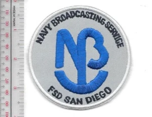 Parche Servicio de Radiodifusión de la Marina de los Estados Unidos USN Marina Apoyo a la Flota Det San Diego - Imagen 1 de 1
