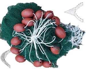 Zugnetz 4-50m mit/ohne Fangsack, #10mm Fischernetz Schleppnetz Sperrnetz Zucht - Picture 1 of 11
