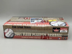 2001 FLEER PLATINUM BASEBALL HOBBY BOX FACTORY SEALED - Picture 1 of 6