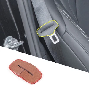 Cubierta decorativa interior de cuero PU para cinturón de seguridad de automóvil para Toyota Supra 2019-2022 - Imagen 1 de 11