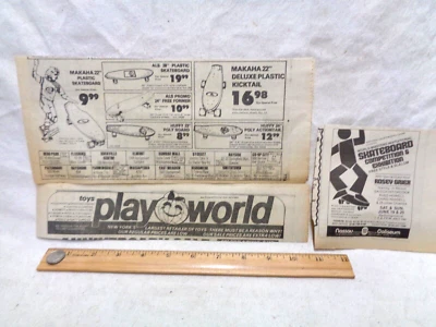 Monopatín vintage ADS 1976 MAKAHA Long Island NY concurso de exposición (2) años 70 Foto 1 de 3