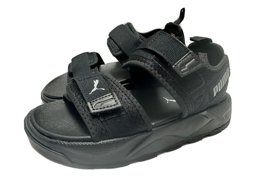 NUOVO! PUMA Big Kids RS Sandalo Nero Altopiano USA 4 22 cm