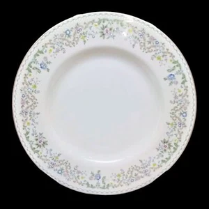Set/12 Pickard China Dinner Plates Morning Mist 10-1/2" 1981-1995 platinum trim - Picture 1 of 4