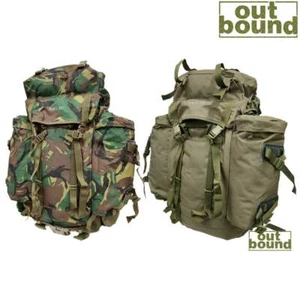 Army Rucksack Military Combat Style Hiking Backpack Camo Olive Bergen Daysack - Picture 1 of 18