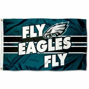 Philadelphia Eagles Fly Eagles Fly 3ft X 5ft Flag  .