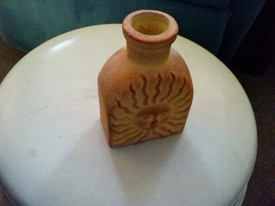 Vaso solar de cerâmica decoração sudoeste - Imagem 1 de 1