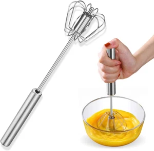 Eggbeater Hand Mixer Rotating Semi Automatic Used for Making Cream of Egg Beater - Picture 1 of 7