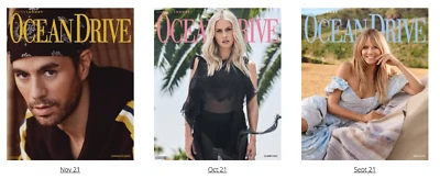 2 IGLESIAS DIPLO BALVIN HERRO ESTEFAN D-WADE  Ocean Drive MIAMI Magazines CHOOSE - Image 1 of 4