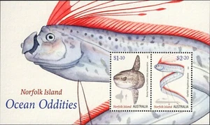 Mini hoja Norfolk Island Ocean Oddities 2020 como nueva nunca montada, limpia y fresca - Imagen 1 de 1