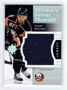 07-08 UD Upper Deck Ultimate Debut Threads  Frans Nielsen  /200  Rookie  Jersey