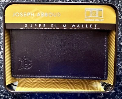 Cartera Joseph Abboud Super Slim Triple NUEVA Foto 1 de 2