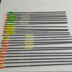 Lot of 24 carbon arrows, Carbon Express, Easton, Maxima 27 11/16" not inc nock - Picture 1 of 10