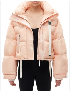 Designer BNWT Shoreditch Ski Club Size S Willow Cropped Puffer Ski Jacket - Picture 1 of 12