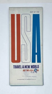 MAP OF THE USA VINTAGE 1966 PAPERBACK BY THE US DEPARTMENT OF COMMERCE - Picture 1 of 5