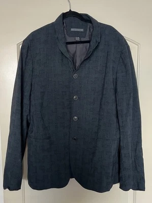 Blazer de lana azul multibotón John Varvatos EU58 / US XL/XXL precio de venta sugerido por el fabricante: $1,298 Foto 1 de 4