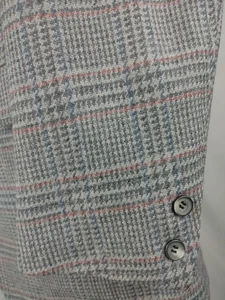 Abrigo Deportivo Southwick De Colección Hombres 40/42L 3Bttn Roll 2 Chaqueta Glen Cuadros Rosa Azul - Imagen 1 de 22