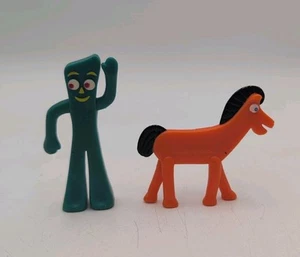 Gumby & Friends 1995 Pokey Figure Miniature Superflexibles Trendmasters Toy Set - Picture 1 of 5