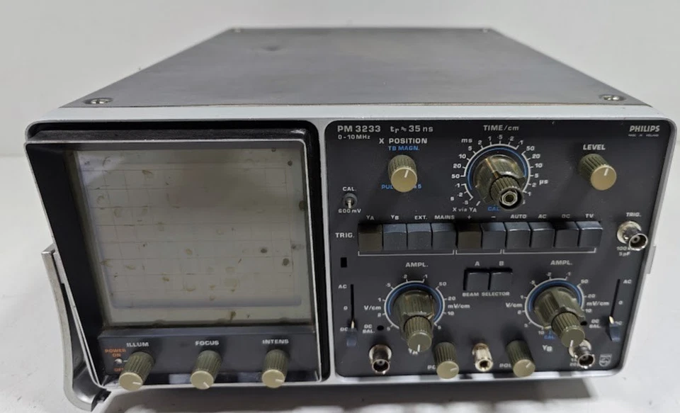 Philips PM 3233 Oscilloscope - Power On/Of Tested Only, Has Scratches and Marks - Image 1 of 4