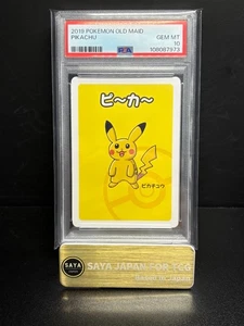 PSA 10 GEM MINT Graded 2019 Pikachu Old Maid Babanuki Pokémon Card Ooyama Art - Picture 1 of 2