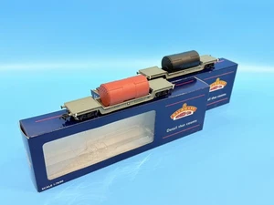 BACHMANN "OO" SPUR 2X 33-901B 45 TON DREHGESTELL GUT WAGGONS BR GRAU INKL. LADUNGEN VERPACKT - Bild 1 von 5