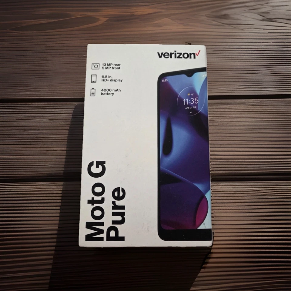 Verizon Prepaid Motorola Moto G Pure 6.5” HD+ Display 13MP Camera  - Indigo - Image 1 of 1