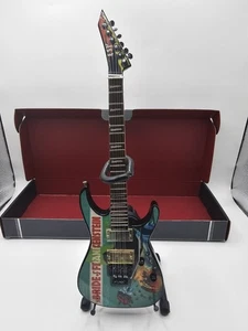 Kirk Hammett Mini Guitar Bride of Frankenstien NEW with Stand Axe Haven - Picture 1 of 7
