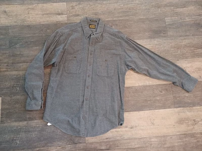 Vintage Eddie Bauer Shirt Mens XL gray Flannel Sonoma Heather Long Sleeve - Image 1 of 4
