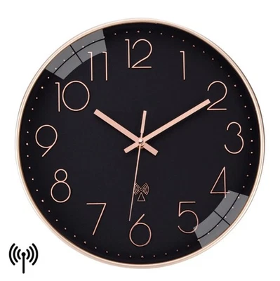 Modern Radio Wall Clock 30 cm Silent Noiseless Wall Clock No Ticking Radio Clock Quiet - Image 1 of 4