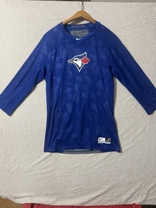 Nike pro hyper cool MLB authentic Toronto Blue Jays 3/4 sleeve mens Medium 10052 - Picture 1 of 9