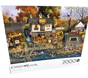Charles Wysocki "Olde Buck's County" 2000 Piece Puzzle New In Box 38.5" x 26.5" - Picture 1 of 8