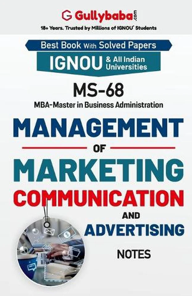MS-68 Management of Marketing Communication and Advertising by Panel Gullybaba C - Image 1 of 1
