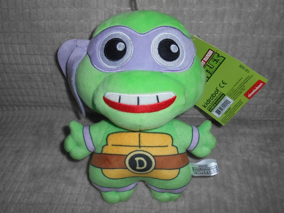 DONATELLO TEENAGE MUTANT NINJA TURTLES PLUSH 8" KIDROBOT Nickelodeon NWT! - Image 1 of 4