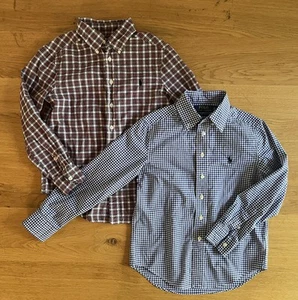 (Set Of 2) Polo Ralph Lauren Boys Button-Down Shirts, Size 8 - Picture 1 of 10