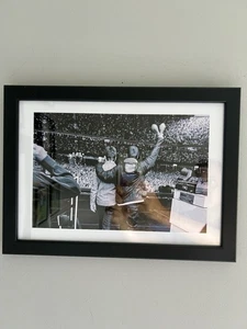 Oasis Live Cardif 2025 - A4 Framed Picture Liam Gallagher & Noel Gallagher - Picture 1 of 1