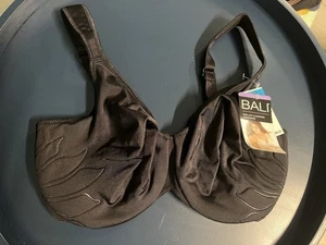 NEW Bali Bra Light Lift Side Shaping Underwire Style DF3353 White 36DDD Black - Picture 1 of 6