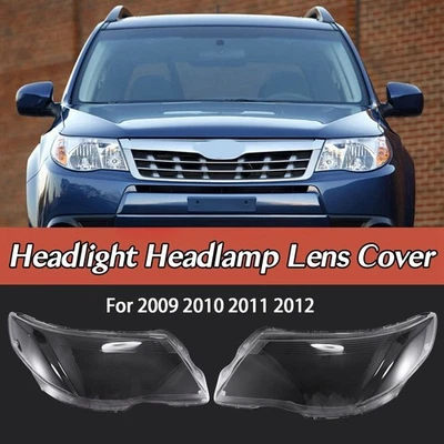 Par de faros para Subaru Forester 2009-2012 cubierta de lente pantalla Foto 1 de 4