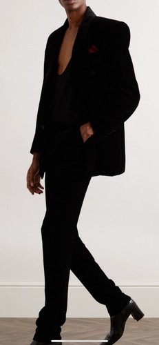 SAINT LAURENT (YSL) Blazer uomo in velluto doppiopetto Saint Laurent. 50 40 $3690