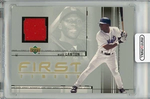 2001 Upper Deck First Timers Matt Lawton Game Used Jersey with some white chips - Picture 1 of 2