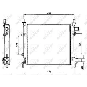 NRF 54601 Kühler Motorkühler Wasserkühler Motorkühlung - Bild 1 von 1