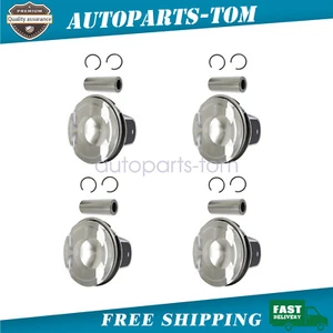 4Pcs Piston & Ring Fits 2015-2018 Ford Edge Escape Fusion Lincoln MKC MKZ 2.0T - Picture 1 of 6