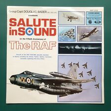 RAF 50th Anniversary Spitfire Vulcan Hurricane SALUTE IN SOUND LP Douglas Bader