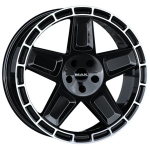 LLANTAS MAK TREK PARA AUDI Q7 E-TRON 9X20 5X112 GLOSS BLACK MIRROR RING W5D - Imagen 1 de 4