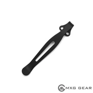 (Farbe Schwarz) Titan Deep Carry Taschenclip Hergestellt für Spyderco Para 3 Messer - Bild 1 von 4